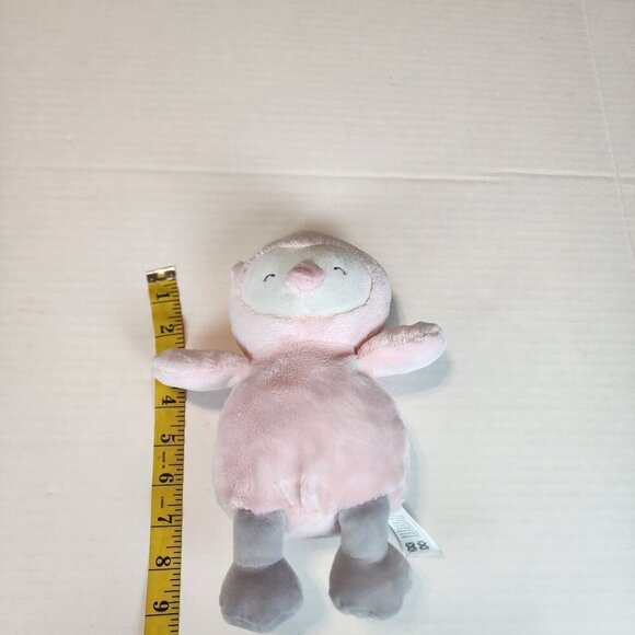 Just One You by Carter's pink penguin rattle toy closed eyes gray legs - Picture 4 of 6